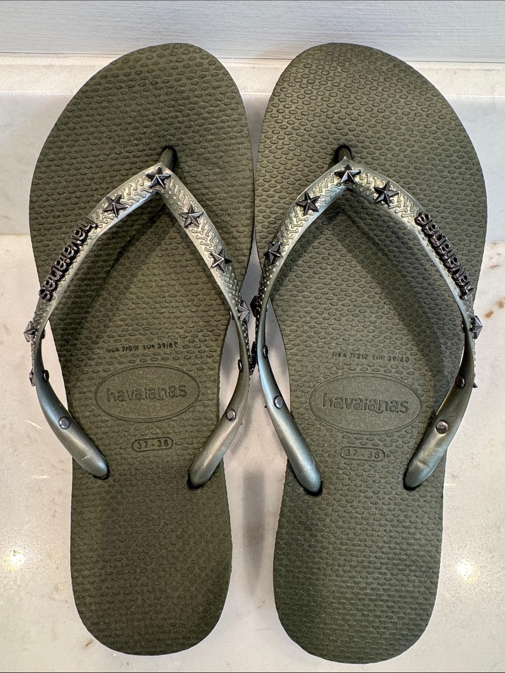 Women’s Studded Havainas Flip Flops